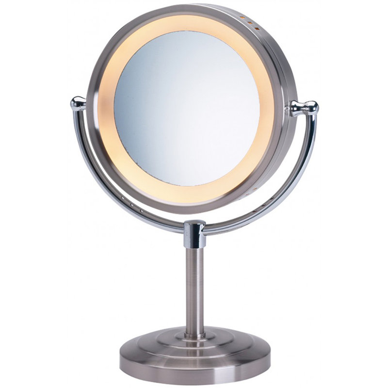 Symple Stuff Halo Lighted Tabletop Vanity Mirror & Reviews Wayfair